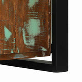 Bench Cabinet Multicolour 100 x 35 x 50 cm Solid Reclaim wood 4013618