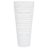 Planter with Removable Inner White 18/45 L PP Grooved Look 364692