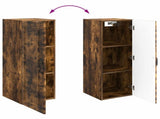 Wall-Mounted Cabinet Smoked Oak 33 x 34.5 x 90 cm 899270