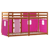 Bunk Bed without Mattress Pink 80x200 cm Solid Wood Pine 3283924