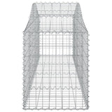 Arched Gabion Baskets 10 pcs 200x50x60/80 cm Galvanised Iron 3145606