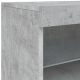 Sideboard with LED Lights Concrete Grey 41x37x67 cm 836682