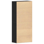 Shoe Cabinet with Door Black 80 x 39 x 180 cm Engineered wood 3333875