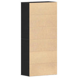 Shoe Cabinet with Door Black 80 x 39 x 180 cm Engineered wood 3333875