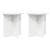 Plant Stand 2 pcs White 40 x 40 cm Engineered Wood 899726
