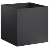 Garden Planter 2 pcs Black 45 x 45 x 45 cm Cold-rolled Steel 8004967