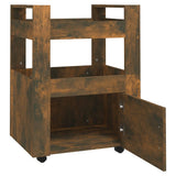 Kitchen Trolley Smoked Oak 60x45x80 cm Engineered Wood 816829