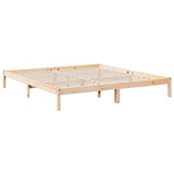 Extra Long Bed Frame without Mattress 180x210 cm Solid Wood Pine 852410
