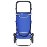 Shopping Trolley Blue 36.5 x 46.5 x 100.5 cm Oxford fabric 42002336