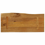 Table Top 80x40x2.5 cm Live Edge Solid Wood Mango 370754