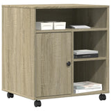 Printer Stand with Wheels Sonoma Oak 60x50x67 cm 840627