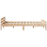 Bed Frame without Mattress 120x190 cm Small Double Solid Wood Pine 855490