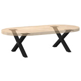 Coffee Table Legs X-Shaped 2 pcs Black 60x cm Steel 4012880