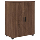 Bathroom Cabinet with Storage Brown Oak 60 x 35 x 80 cm 883311