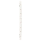 Wall Headboard White 96x3x63 cm Solid Wood Pine 824724