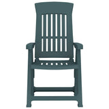 Garden Reclining Chair Set of 2 Green Polypropylene Medium 364711