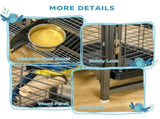 Parrot Cage, Travel Carry Pet Bird Cage, with Metal Handle T3398P349804