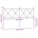 Metal Replace Headboard White 150cm 376585