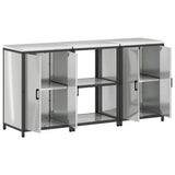 Kitchen Storage Set HATTEM 3 pcs Silver Galvanised Steel 3392699