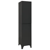 Locker Cabinet Anthracite 38x45x180 cm Steel 339779