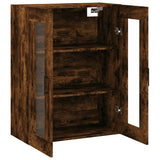 Wall Mounted Cabinet Smoked Oak 69.5x34x90 cm 828489