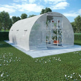 Greenhouse White PE mesh fabric, galvanised steel 13.5m 45750