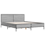 Bed Frame without Mattress Grey Sonoma 140x190 cm 3280035