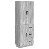 Cabinet Set 2 pcs Grey Sonoma Engineered Wood 3416823