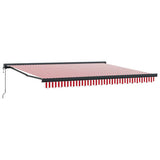 Awning Red and White 400 x 300 x 165 cm Polyester and Aluminium 3330556