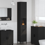 Bathroom Cabinet with Drawer with Door Black 31.5 x 33 x 190 cm 883405