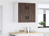 Wall Cabinet LUCCA 2 pcs Brown Oak 60 x 31 x 40 cm 884929