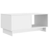 Coffee Table White 90 x 50 x 40 cm Engineered Wood 894035