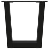 Coffee Table Legs V-Shape 2 pcs Black 30x cm Steel 4012600