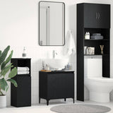 Bathroom Sink Cabinet Black Oak 58 x 33 x 60 cm Engineered Wood 862810