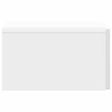 Wall-Mounted Bedside Cabinet with Drawer 2 pcs High Gloss White 898434