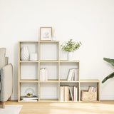 Room Divider Bookcase 3-Tier Sonoma Oak 137.5x29x103.5 cm Engineered Wood 857978
