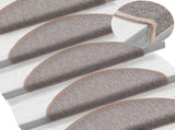 Stair mats 10 pcs 65 x 24 x 4 cm Light Brown 149755