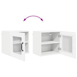 Wall Glass Cabinet PORTO High Gloss White 40 x 31 x 40 cm 885193