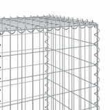 Gabion Basket with Cover 1000x50x150 cm Galvanised Iron 3295163