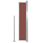Patio Retractable Side Awning 170x300 cm Brown 48369