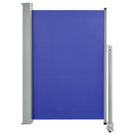 Patio Retractable Side Awning 120x300 cm Blue 48344