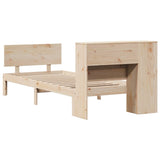 Bookcase Bed without Mattress 90x200cm Solid Wood Pine 3322646
