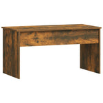 ZNTS Coffee Table Smoked Oak 102x50.5x52.5 cm Engineered Wood 819284