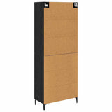 Highboard Black Oak 69.5 x 34 x 180 cm Engineered Wood 3416087