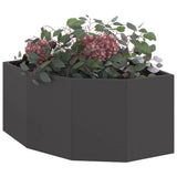 Corner Planter Black 60 x 60 x 35 cm Steel 883640
