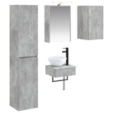 Bathroom Furniture Set 5 pcs Concrete Grey 3407250
