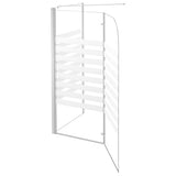 Bath Enclosure 120x68x130 cm Tempered Glass Stripe 146226