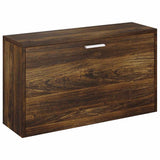 Shoe Bench Smoked Oak 80x24x45 cm Engineered Wood 342644