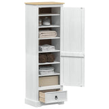Wardrobes with Drawer White 55 x 38 x 170 cm Solid Pine Wood 42024935