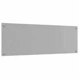 Kitchen Backsplash 2 pcs Light Grey 120 x 40 cm Tempered Glass 3415503